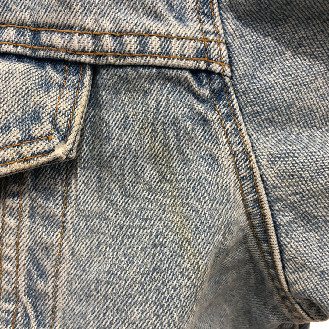 Levi's(リーバイス)の90年代 USA製 Levi's リーバイス 70507-0313 デニム トラッカージャケット アウター アメカジ ブルー (メンズ XLARGE) 中古 古着 P9847 メンズのジャケット/アウター(Gジャン/デニムジャケット)の商品写真