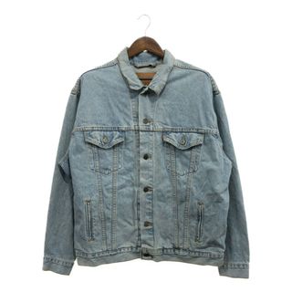 リーバイス(Levi's)の90年代 USA製 Levi's リーバイス 70507-0313 デニム トラッカージャケット アウター アメカジ ブルー (メンズ XLARGE) 中古 古着 P9847(Gジャン/デニムジャケット)