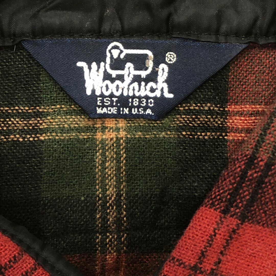 WOOLRICH(ウールリッチ)の80年代 USA製 WOOLRICH ウールリッチ ウールシャツ トップス アメカジ チェック マルチカラー (メンズ L相当) 中古 古着 P9855 メンズのトップス(シャツ)の商品写真