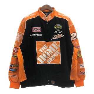 JH DESIGN NASCAR ナスカー コットン レーシングジャケット ホームデポ 大きいサイズ モーターサイクル  (メンズ 3XL) 中古 古着 P9860(その他)