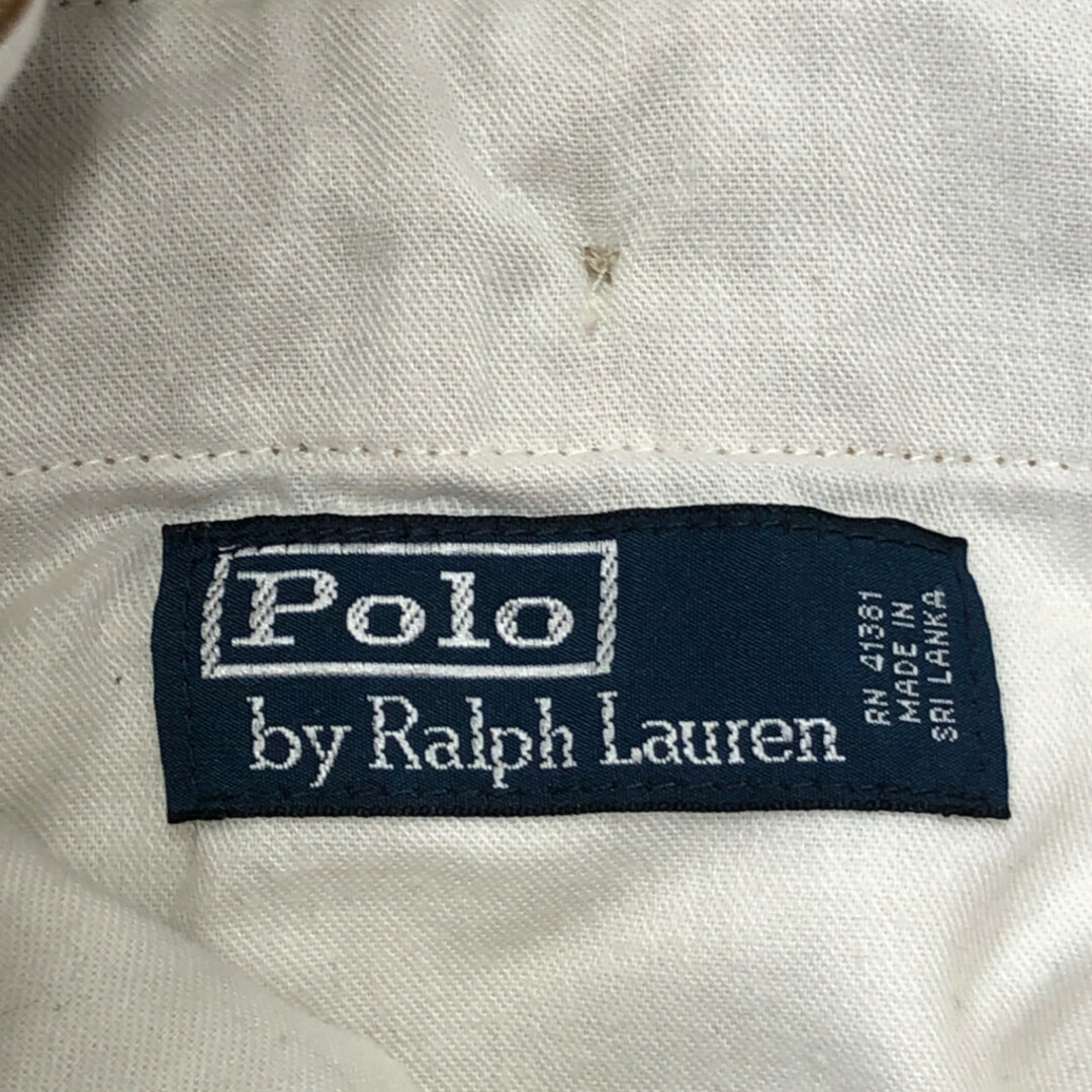 POLO RALPH LAUREN(ポロラルフローレン)の90年代 Polo by Ralph Lauren ラルフローレン 2タック コーデュロイパンツ ボトムス カジュアル ブラウン (メンズ 33/30) 中古 古着 P9867 メンズのパンツ(その他)の商品写真