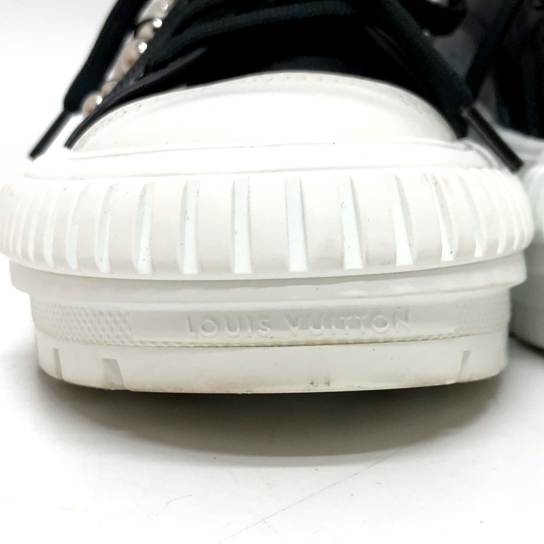 LOUIS VUITTON(ルイヴィトン)のルイヴィトン LOUIS VUITTON スタッズ付き スクアッド・ライン  LV×YK  草間彌生 スニーカー レザー ブラック レディースの靴/シューズ(スニーカー)の商品写真
