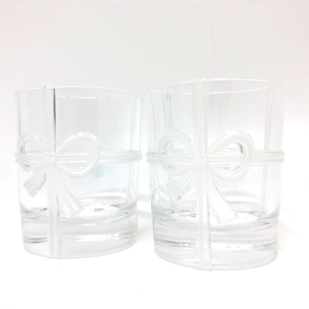 Tiffany & Co.(ティファニー)のティファニー TIFFANY&Co. グラス ペア セット  ロックグラス グラス ガラス クリア 未使用 インテリア/住まい/日用品のキッチン/食器(グラス/カップ)の商品写真