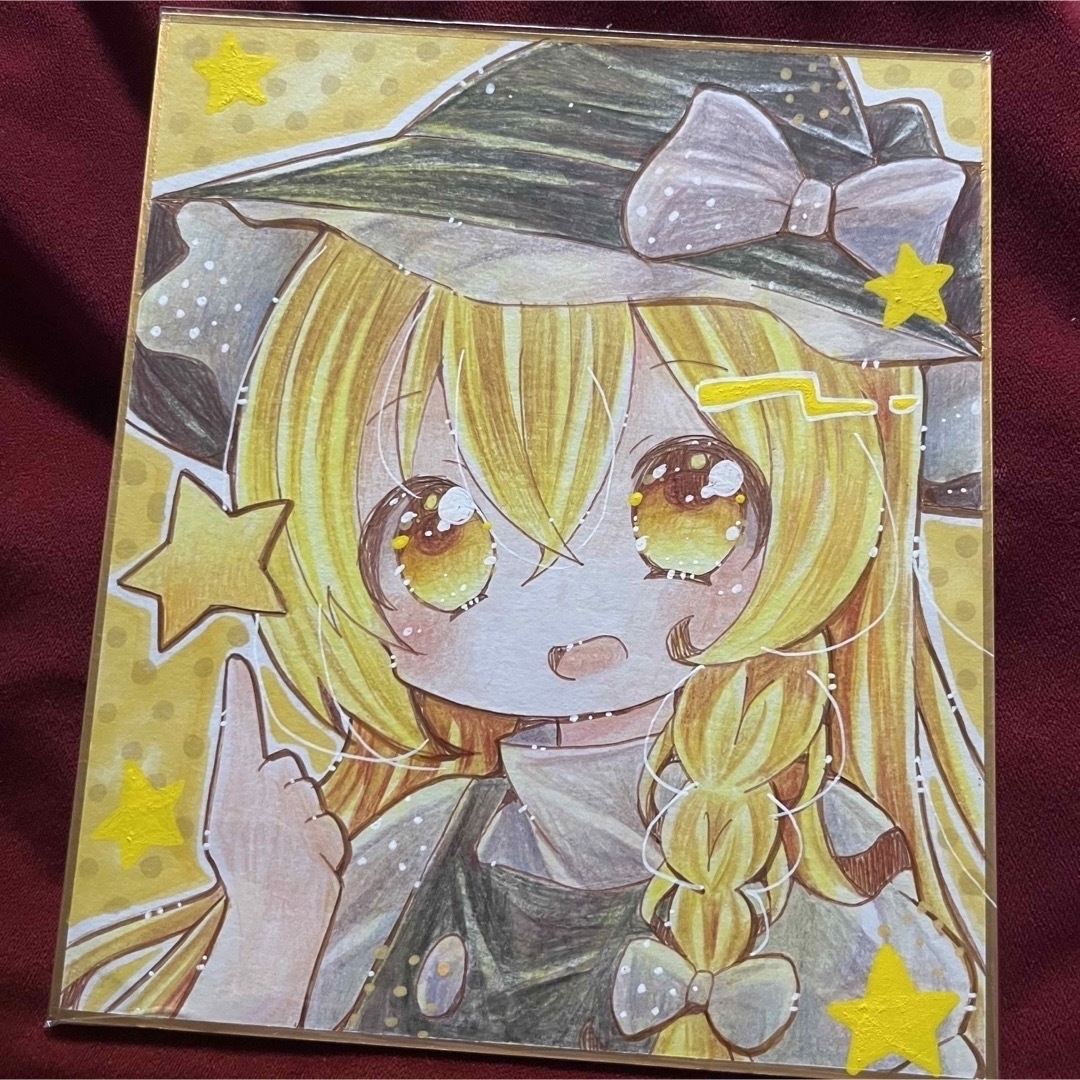 手描きイラスト【小悪魔】 東方project 直筆 色紙 大|コミック 手描きイラスト【小悪魔】 東方project 直筆 色紙 大|コミック