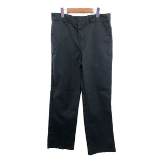 ディッキーズ(Dickies)のDickies ディッキーズ 874 ワーク パンツ ボトムス カジュアル ブラック (メンズ 32x32) 中古 古着 P9896(その他)