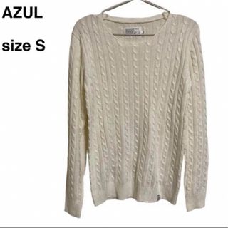 アズールバイマウジー(AZUL by moussy)の【古着】メンズ アズール 長袖ニット 長袖セーター(ニット/セーター)