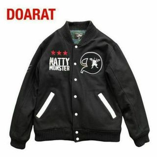 ドゥアラット(DOARAT)のDOARATドゥアラット　スタジャン　ブラック黒　メルトン生地(スタジャン)