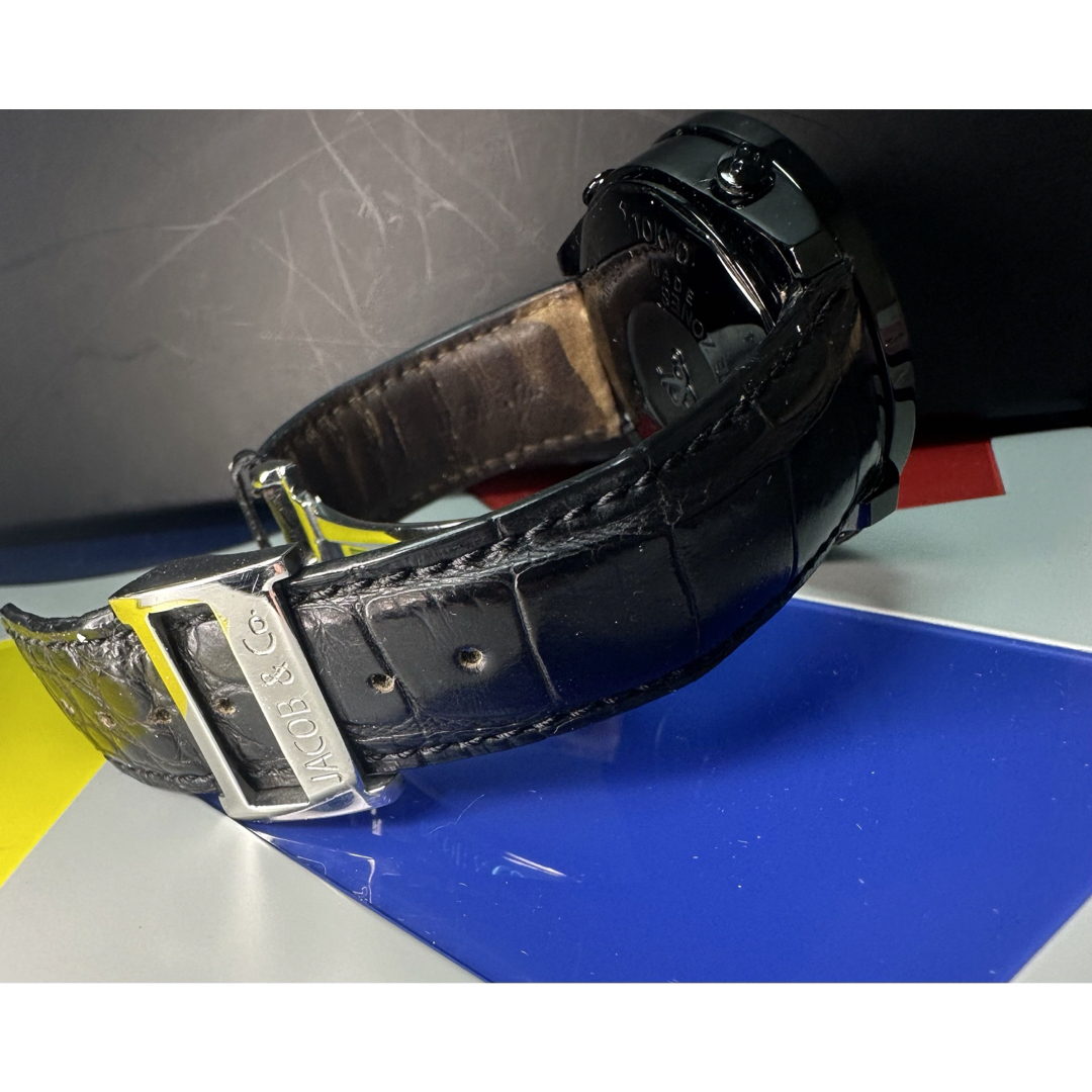 【保証書付】Jacob&co ジェイコブ　47mm 赤西着 メンズの時計(腕時計(アナログ))の商品写真