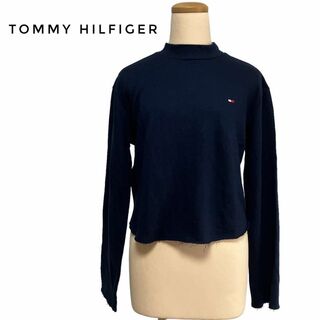 トミーヒルフィガー(TOMMY HILFIGER)のTOMMY HILFIGER トミーヒルフィルガー　シャツ　ネイビー　紺色(Tシャツ/カットソー(七分/長袖))