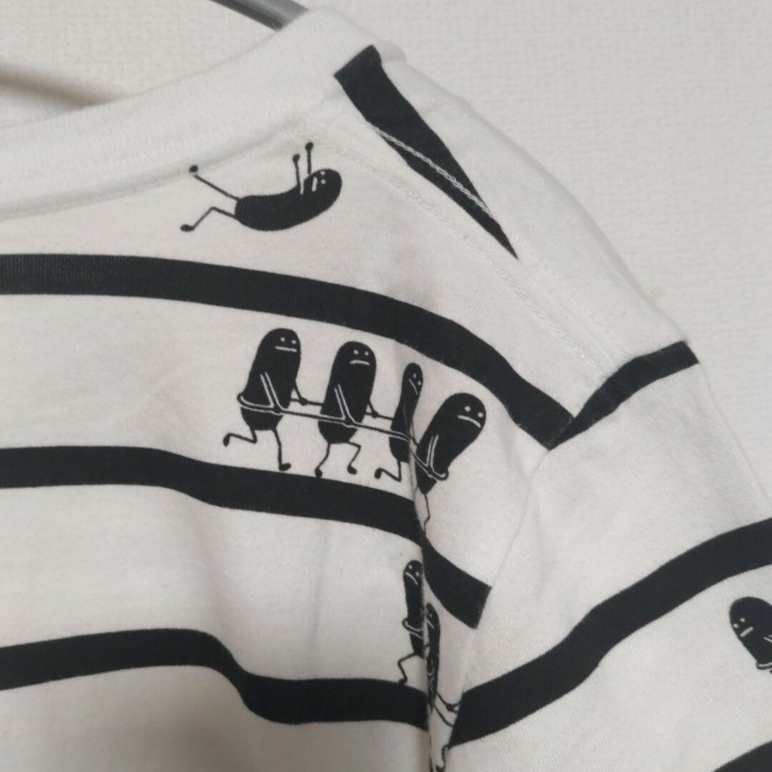 Design Tshirts Store graniph(グラニフ)のgraniph シャドーモンスター ボーダーTシャツ レディースのトップス(Tシャツ(半袖/袖なし))の商品写真