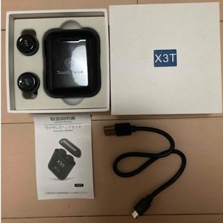 　　Bluetooth ワイヤレスイヤホン　x3t ジャンク品(ヘッドフォン/イヤフォン)