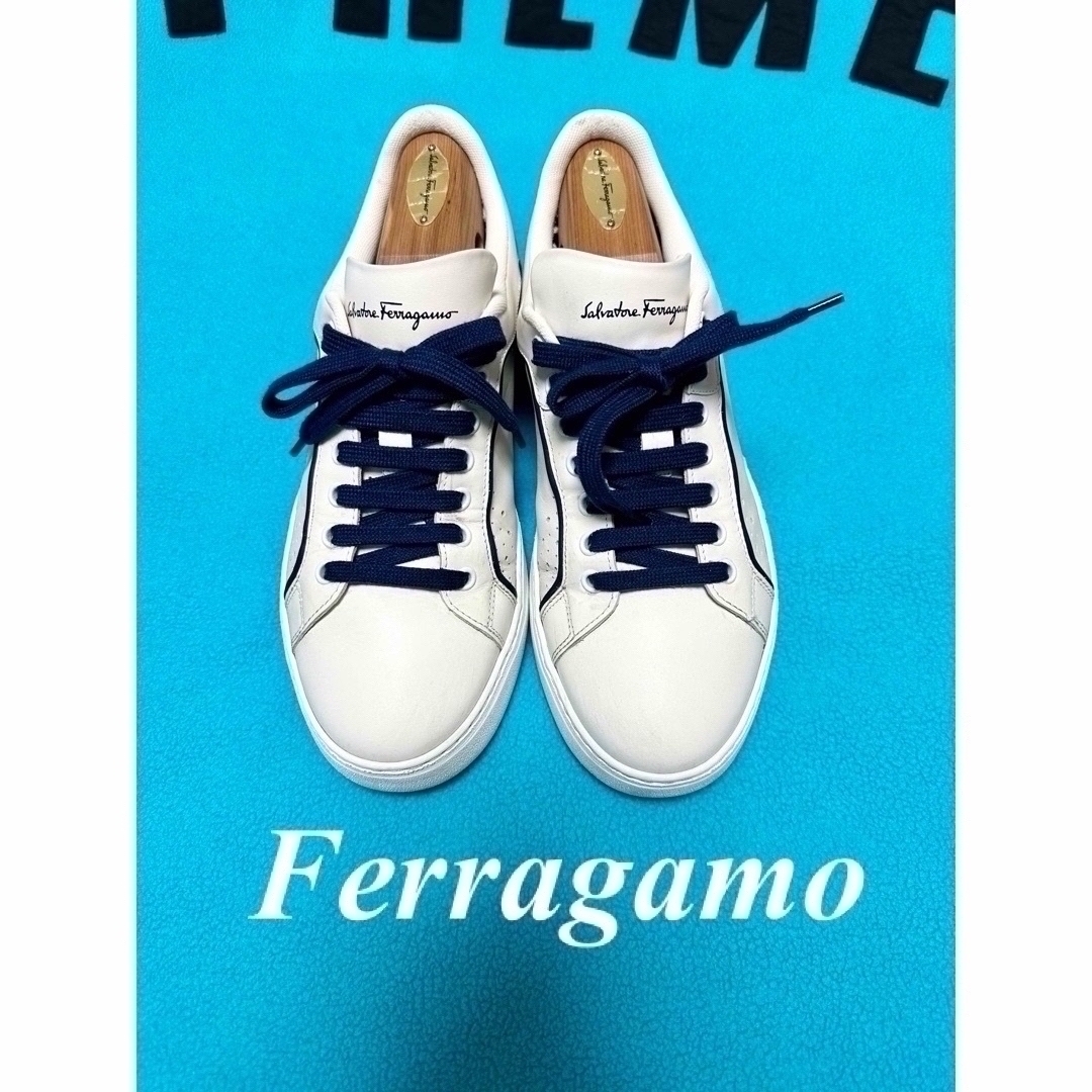 Salvatore Ferragamo(サルヴァトーレフェラガモ)の✨️人気色・極美品✨Ferragamoフェラガモ ガンチーニ スニーカー メンズの靴/シューズ(スニーカー)の商品写真