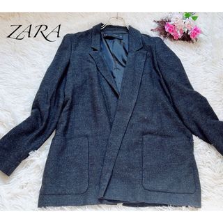 ザラ(ZARA)のZARA ザラ　ジャケット　ミディアム丈　XSサイズ　美品(テーラードジャケット)