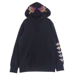 アディダス(adidas)のadidas アディダス パーカー DV2031 田名網敬一 tanaami Hero Hoodie フーディ スウェット パーカー 刺繍 ブラック系 L【極上美品】【中古】(パーカー)