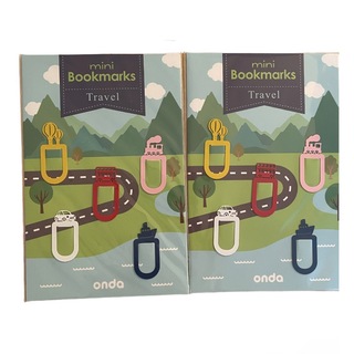 【onda】mini Bookmarks/ミニブックマーク　travel(しおり/ステッカー)