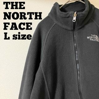 ザノースフェイス(THE NORTH FACE)のUSA規格 ノースフェイス フルジップ フリース 刺繍ロゴ Ｌサイズ相当(ブルゾン)