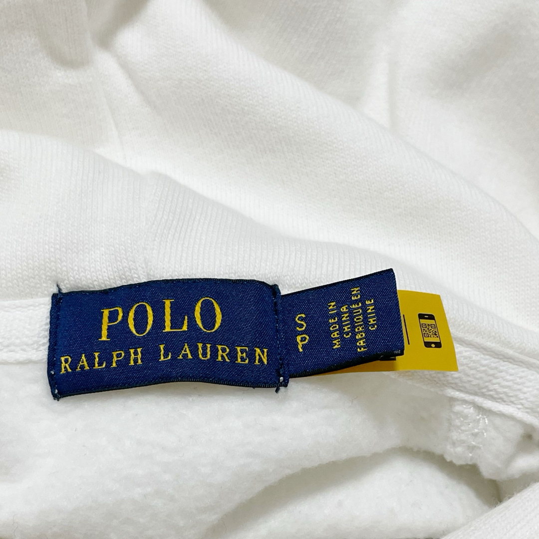 POLO RALPH LAUREN(ポロラルフローレン)のRalph Lauren   ポロベア　ドット絵　パーカー　ホワイト　フーテッド レディースのトップス(パーカー)の商品写真