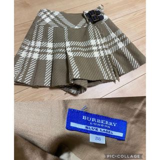 バーバリー　Burberry チェック　プリーツスカート