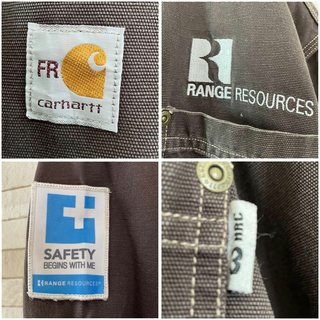 carhartt(カーハート)のカーハート ジャケット カバーオール 刺繍ロゴ ダークブラウン 2XL メンズのジャケット/アウター(カバーオール)の商品写真