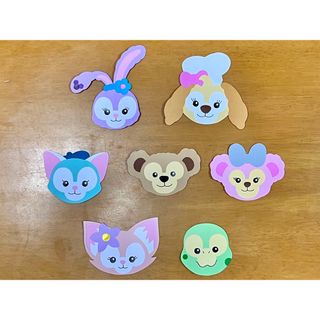 ディズニー ダッフィーフレンズ ¥90 × 8個 = ¥720(型紙/パターン)