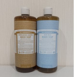 ドクターブロナー(Dr.Bronner)のマジックソープ  サンダルウッド&ジャスミン  ベビーマイルド  946ml(ボディソープ/石鹸)