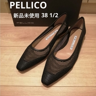 PELLICO - 【新品】PELLICO  ペリーコ メッシュ パンプス スクエア 381/2 黒