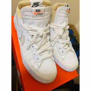 ナイキ(NIKE)のsacai × Nike Blazer Low  サカイ　ナイキ　ホワイト(スニーカー)