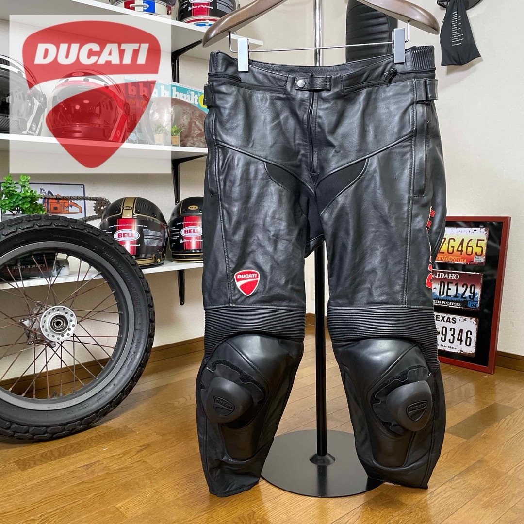 ☆DUCATI ドゥカティ ダイネーゼ レザーパンツ ブラック/54