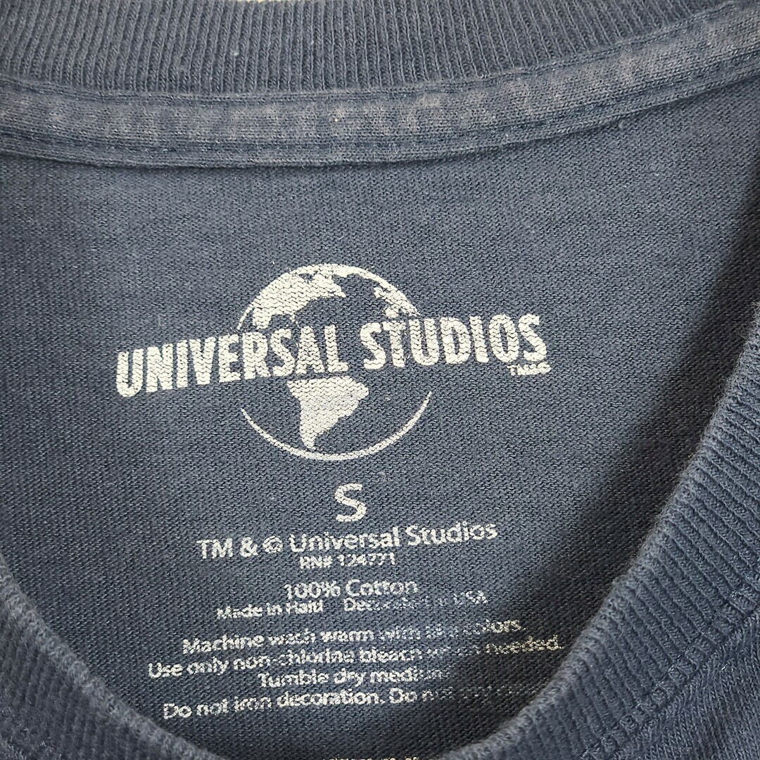 USJ(ユニバーサルスタジオジャパン)のジョーズ Tシャツ Sサイズ ネイビー 映画 ムービー USJ   メンズのトップス(Tシャツ/カットソー(半袖/袖なし))の商品写真