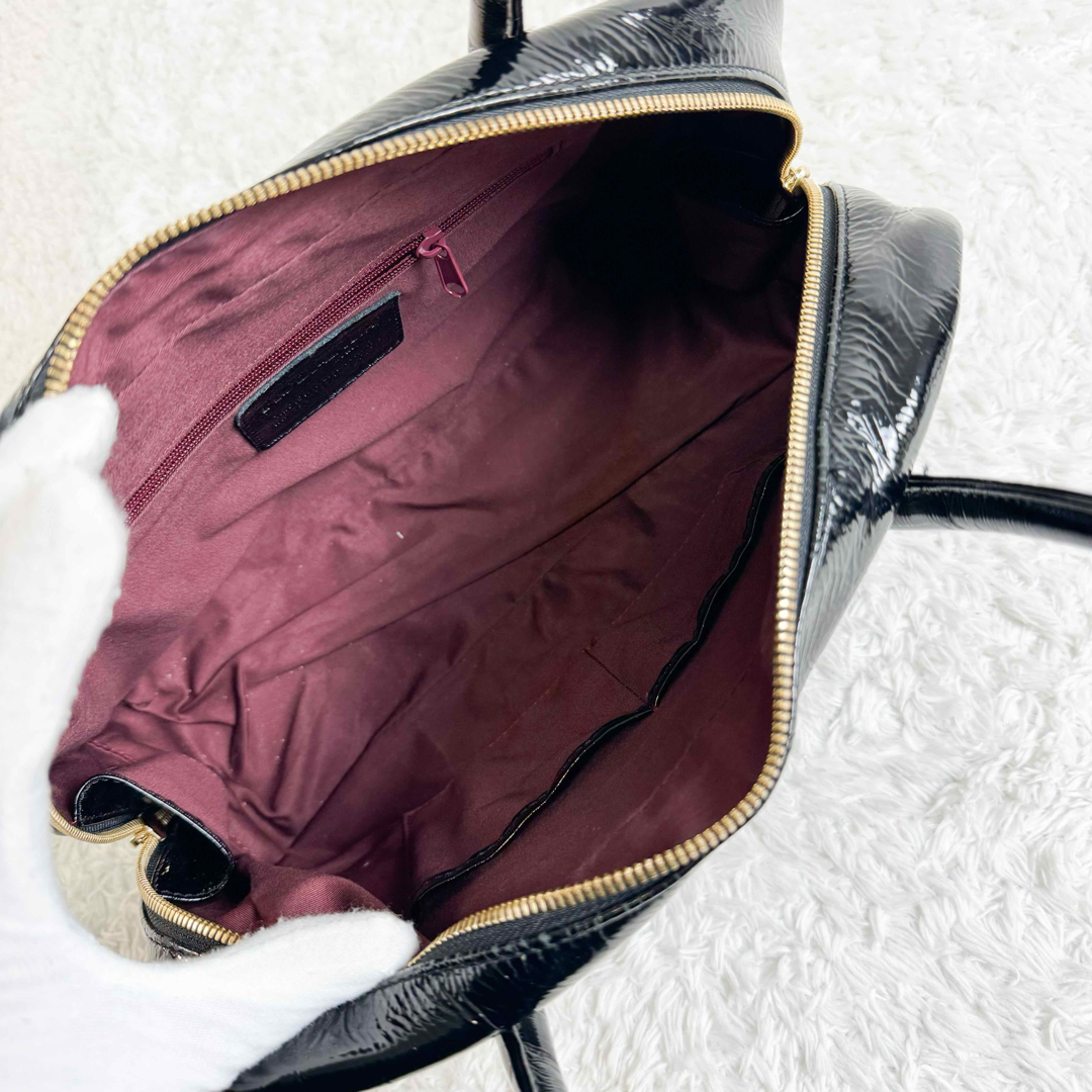 RODANIA(ロダニア)のRODANIA  ハンドバッグ　クロコダイル　レザー　クラウン　黒 レディースのバッグ(ハンドバッグ)の商品写真