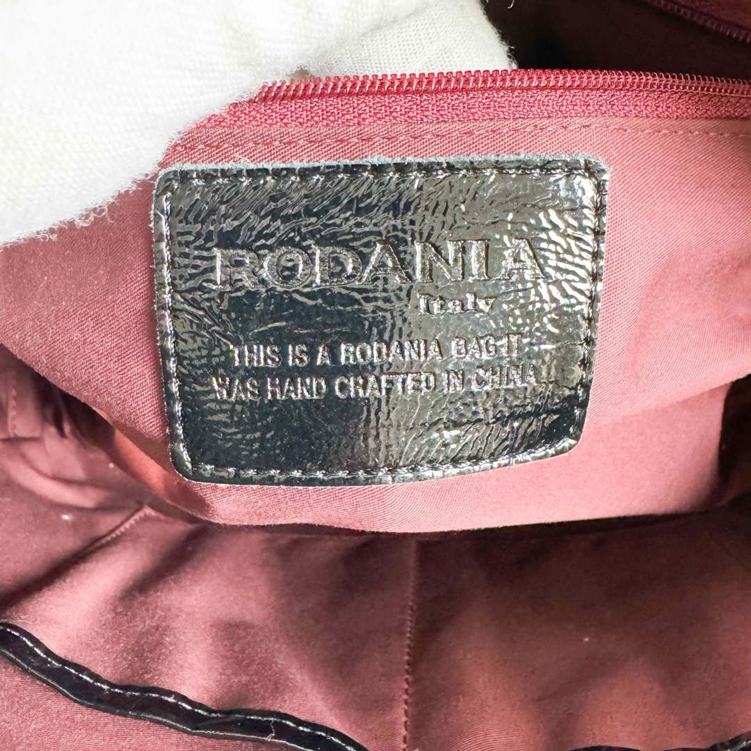 RODANIA(ロダニア)のRODANIA  ハンドバッグ　クロコダイル　レザー　クラウン　黒 レディースのバッグ(ハンドバッグ)の商品写真