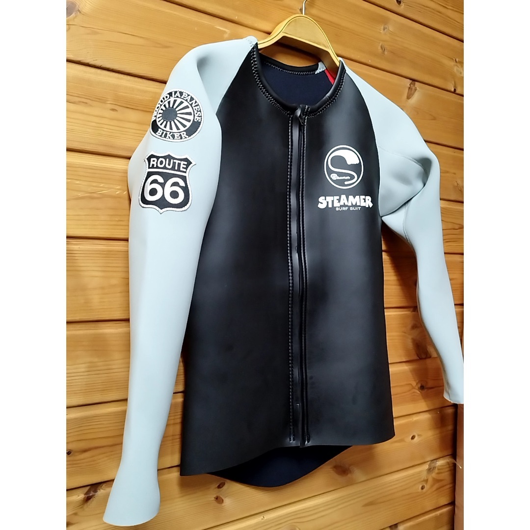 STEAMER SURF SUIT ロングタッパーML グレー袖 STEAMER SURF SUIT ロングタッパーML グレー袖