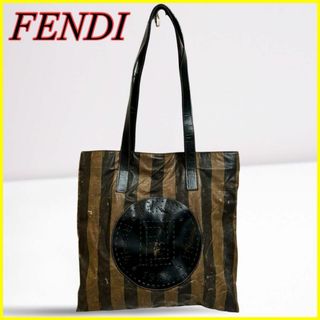 フェンディ(FENDI)のFENDI フェンディ ペカン柄 ビッグロゴ トートバッグ ショルダーバッグ(トートバッグ)