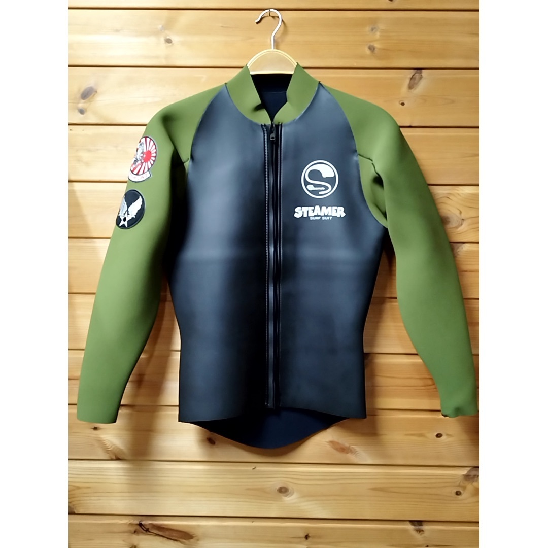 STEAMER SURF SUIT ロングタッパーXL オリーブ袖 STEAMER SURF SUIT ロングタッパーXL オリーブ袖