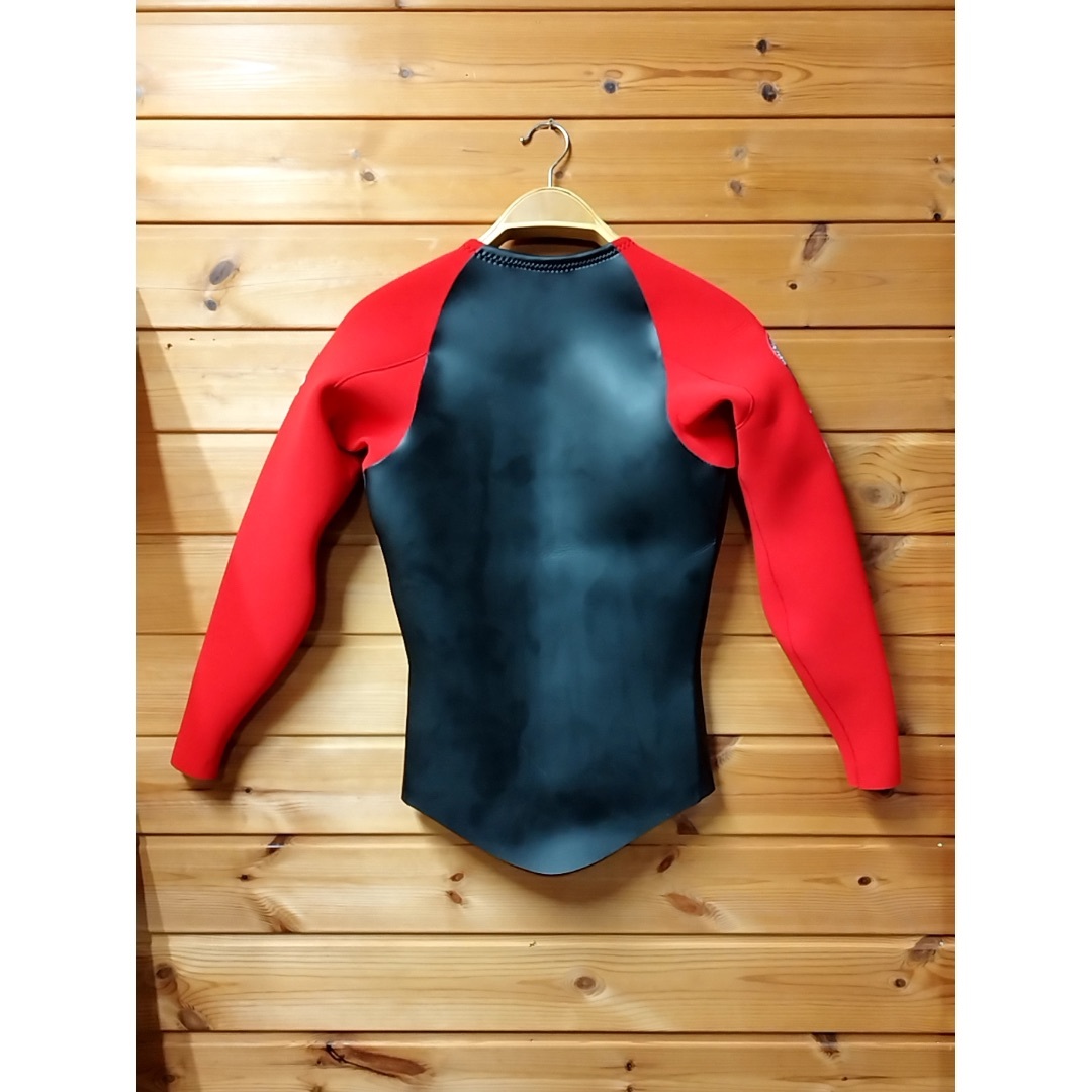 STEAMER SURF SUIT ロングタッパー ML レッド袖 サーフィン STEAMER SURF SUIT ロングタッパー ML レッド袖 サーフィン