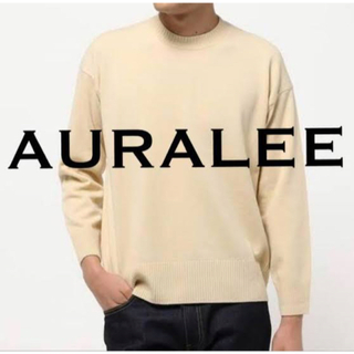 オーラリー(AURALEE)のAURALEE WOOL KNIT BIG P/O アイボリー サイズ3(ニット/セーター)