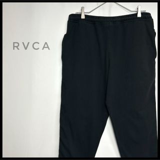 ルーカ(RVCA)のRVCA サイドライン　スウェットパンツ　テーパード　テープロゴ　ブラック(その他)