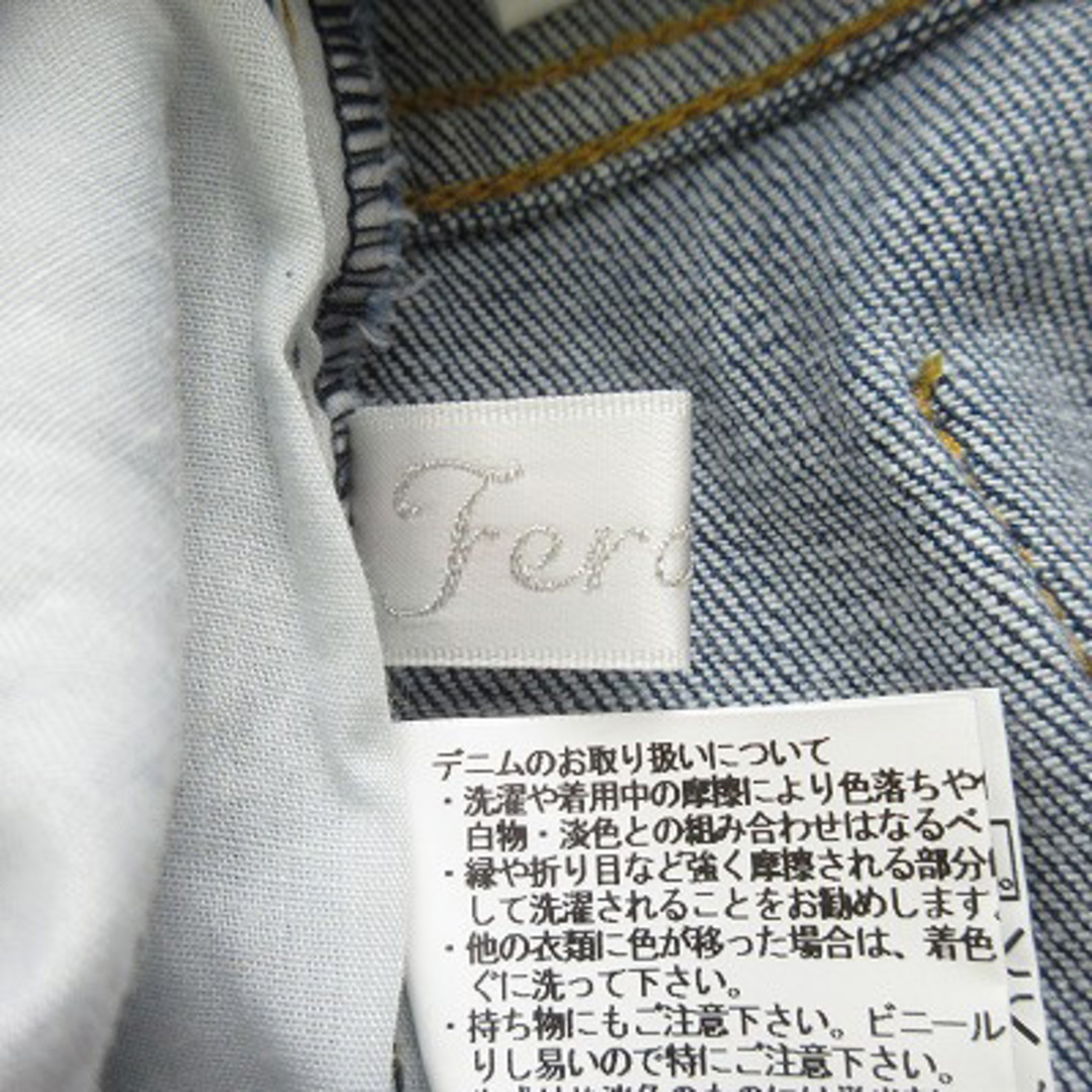 Feroux(フェルゥ)のフェルゥ Feroux ブーツカットデニム パンツ リボン1 青 ブルー エンタメ/ホビーのコスプレ(その他)の商品写真