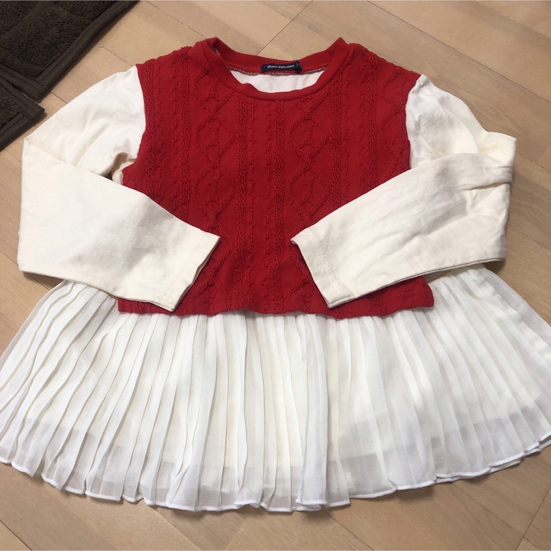 mou jon jon(ムージョンジョン)のムージョンジョン　ベスト風トップス　size110 キッズ/ベビー/マタニティのキッズ服女の子用(90cm~)(ニット)の商品写真