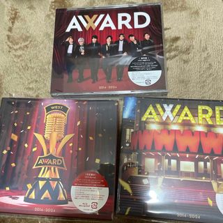 ジャニーズウエスト(ジャニーズWEST)のAWARD（初回盤A.B.通常盤／Blu-ray　シリアル、特典付）(ポップス/ロック(邦楽))