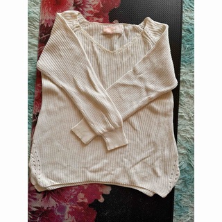 レディー(Rady)のRady summer knit white V(ニット/セーター)