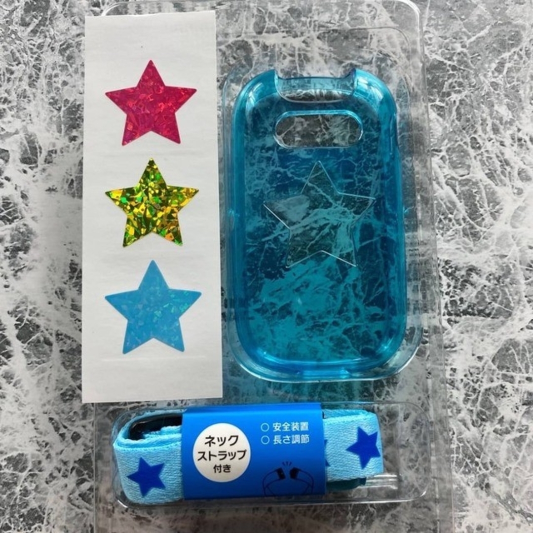 新品　ドコモキッズ携帯ケース　キッズ携帯ストラップ スマホ/家電/カメラのスマホアクセサリー(モバイルケース/カバー)の商品写真