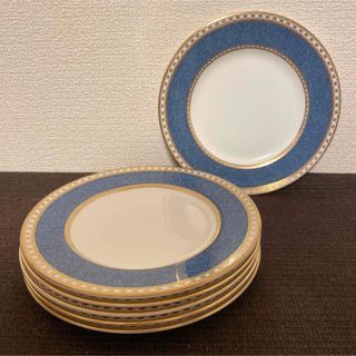 ウェッジウッド(WEDGWOOD)のウェッジウッド　ユーランダー　パウダーブルー　デザートプレート　17.5cm(食器)