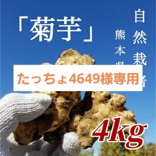 たっちょ4649様専用 菊芋 無肥料 農薬栽培期間中不使用 4kg(野菜)