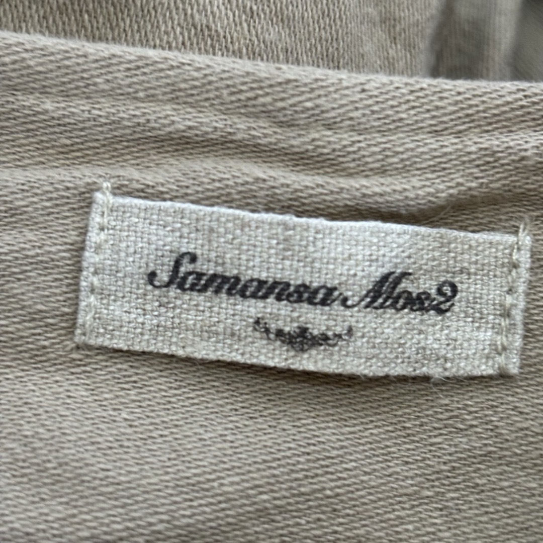 SM2(サマンサモスモス)のSamansa Mos2サマンサモスモス/コットンノーカラージャケット羽織り麻混 レディースのジャケット/アウター(ノーカラージャケット)の商品写真