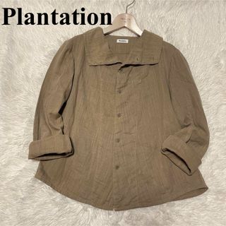 プランテーション(Plantation)のプランテーション　オーガニック　コットン　ダブルガーゼ　ジャケット　シャツ　M(シャツ/ブラウス(長袖/七分))