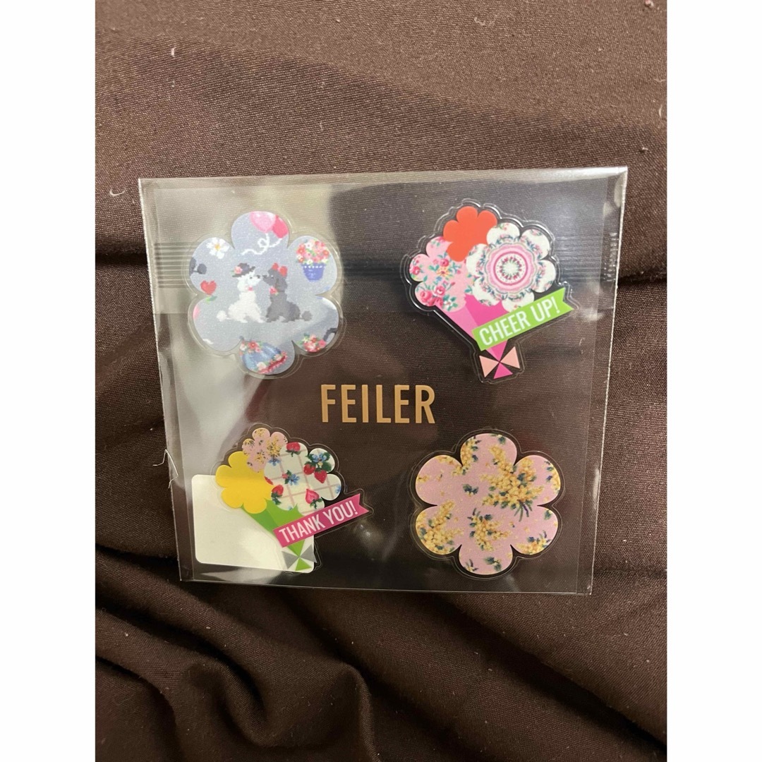 FEILER(フェイラー)のステッカー　フェイラー　ノベルティ　非売品　FEILER エンタメ/ホビーのコレクション(ノベルティグッズ)の商品写真