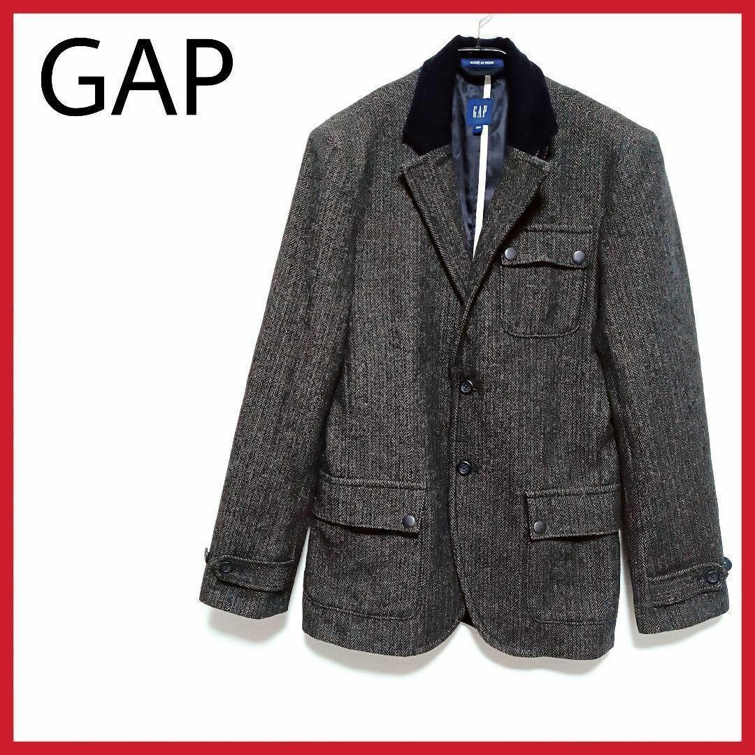 GAP(ギャップ)の美品　GAP　ウールブレンド ビートルズ風テーラードジャケット　アウター　◎ メンズのジャケット/アウター(テーラードジャケット)の商品写真