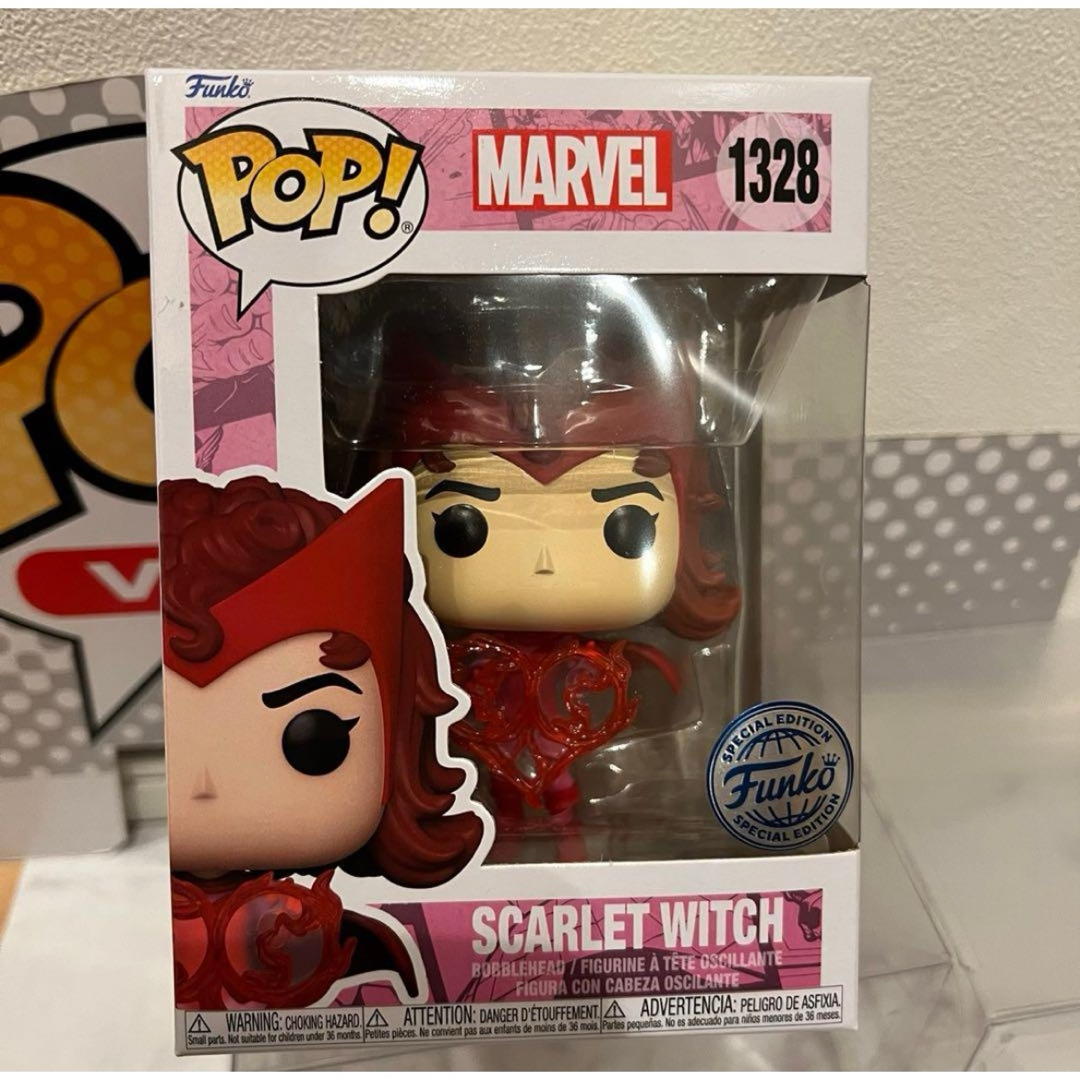 MARVEL(マーベル)のFUNKO POP!  スカーレットウィッチ　ワンダ　ハート　バレンタイン限定 エンタメ/ホビーのフィギュア(アメコミ)の商品写真