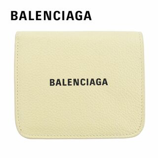 バレンシアガ(Balenciaga)のバレンシアガ 二つ折り財布 バターイエロー コンパクト ミニ財布 レザー 本革(財布)